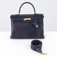 Hermes KELLY 35 Bleu Marine Ardennes Leather Retourne Handbag - Sold for $12,800 on 10-11-2026 (Lot 677).jpg